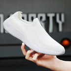 Women's Breathable Slip-On Sneakers with Elastic Upper