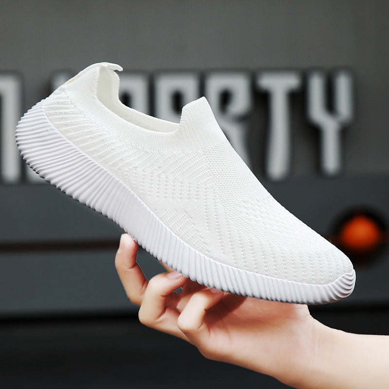 Women's Breathable Slip-On Sneakers with Elastic Upper