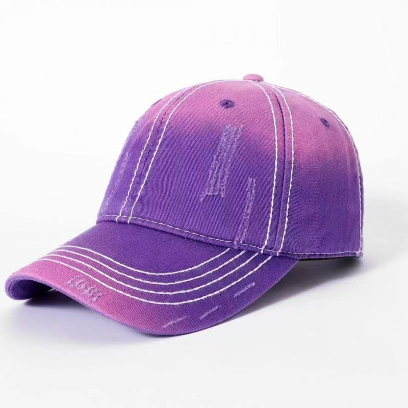 Men's Classic Distressed Cotton Baseball Cap