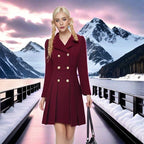 Women's Elegant Double-Breasted Coat