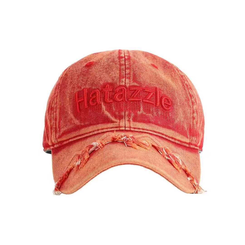 Men's Distressed Denim Baseball Cap