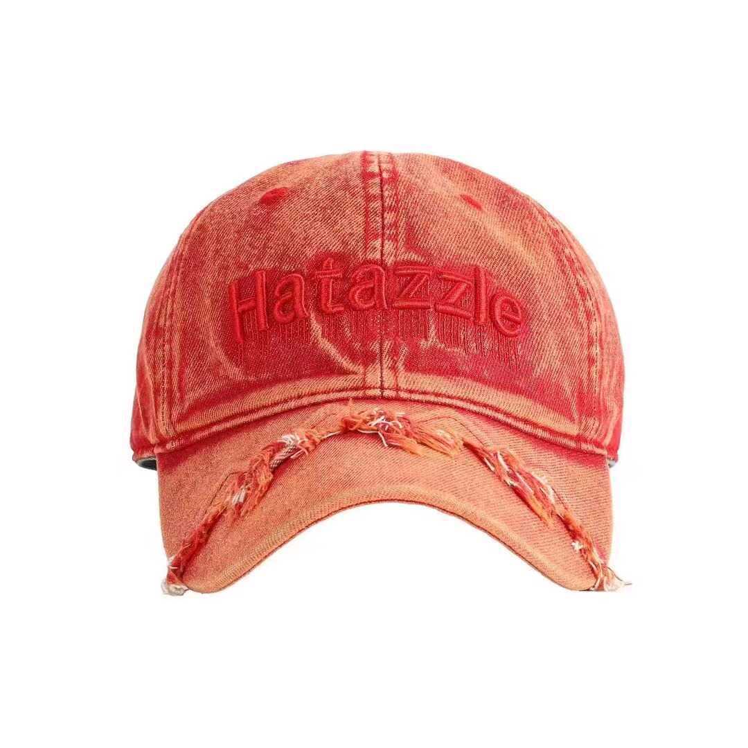 Men's Distressed Denim Baseball Cap
