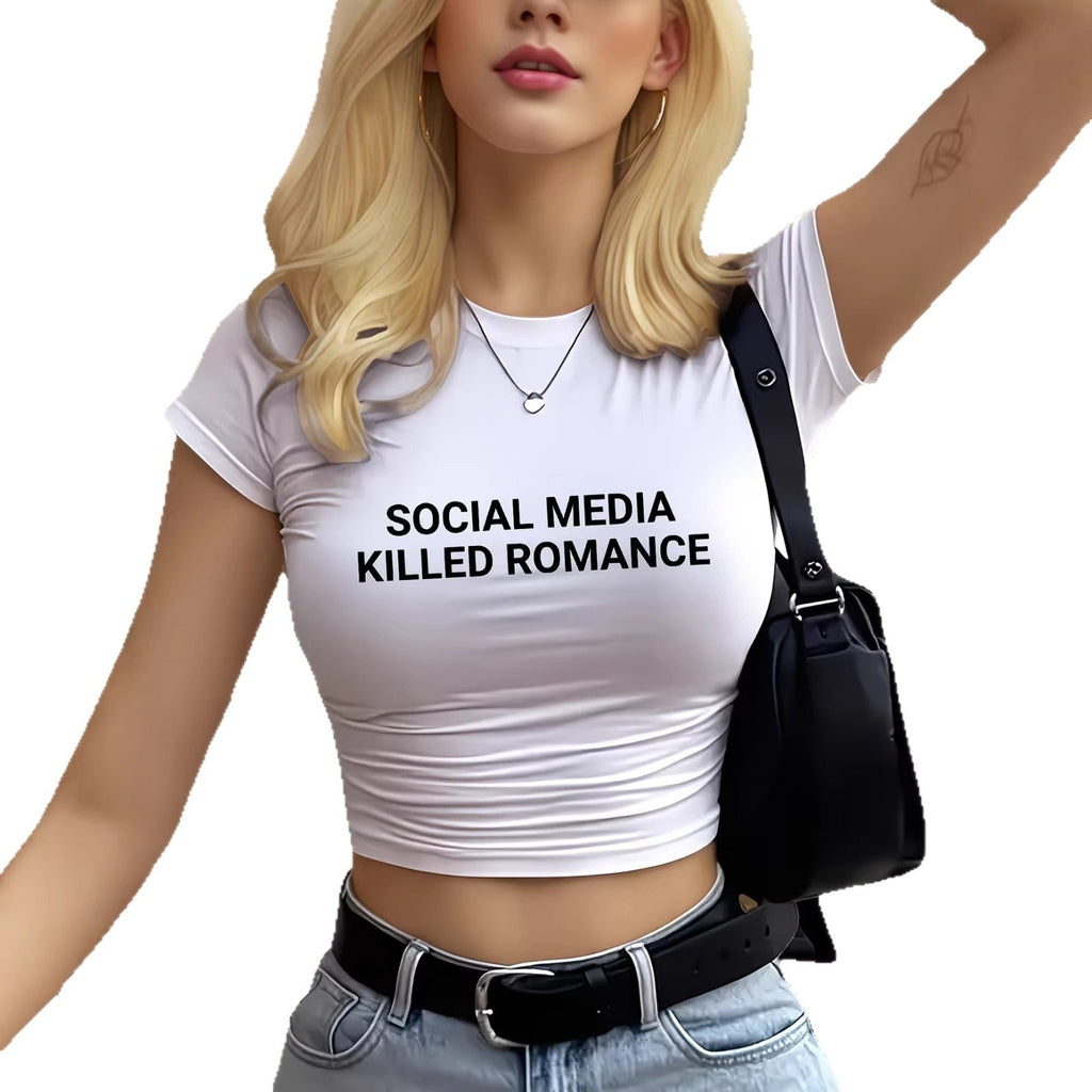 Women's Statement Print Crop T-Shirt