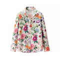 Women's Floral Pattern Blouse with Modern Cut