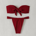 Women's Bandeau Bikini with Buckle Detail