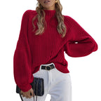 Women's Cozy Loose-Fit Knit Sweater