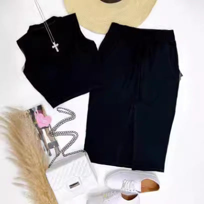 Women's Elegant and Fashionable Top with Wrap Skirt
