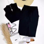 Women's Elegant and Fashionable Top with Wrap Skirt