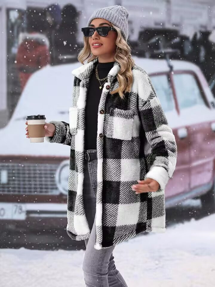 Women's Flannel Winter Jacket