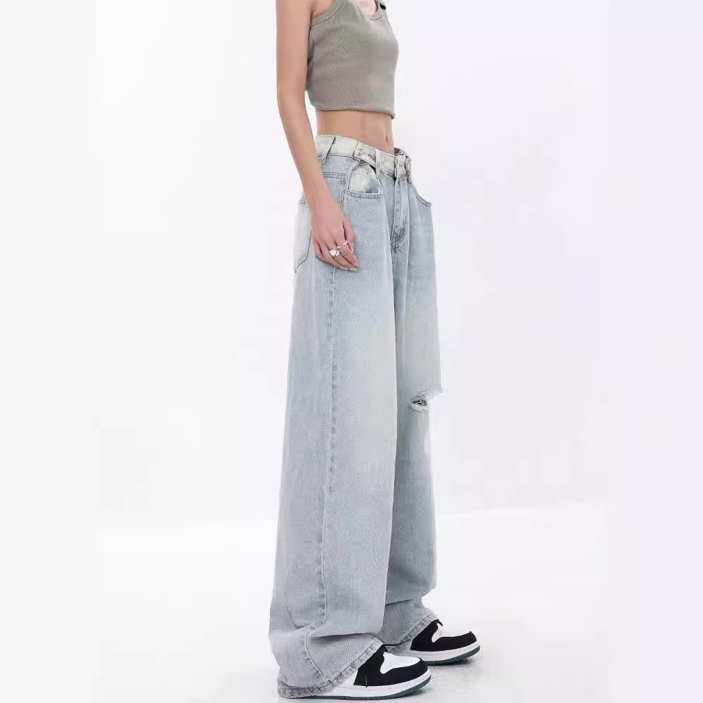 Women's High-Waisted Baggy Jeans
