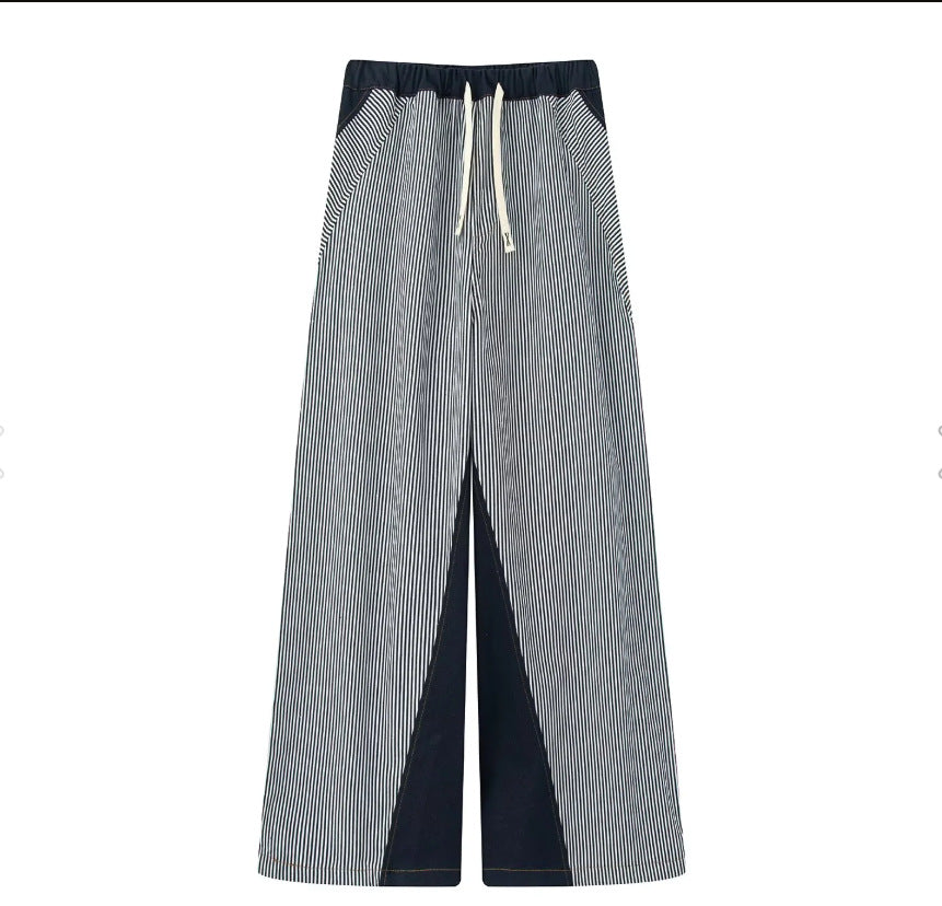 Women's Elegant and Casual Striped Palazzo Pants