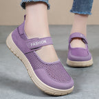 Women's Breathable Sports Slippers with Adjustable Velcro Closure