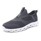 Women's Breathable Slip-On Sneakers with Elastic Knit Upper and Non-Slip Sole