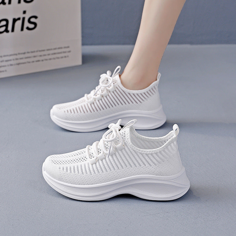 Women's Breathable Casual Sneakers with Flexible Sole