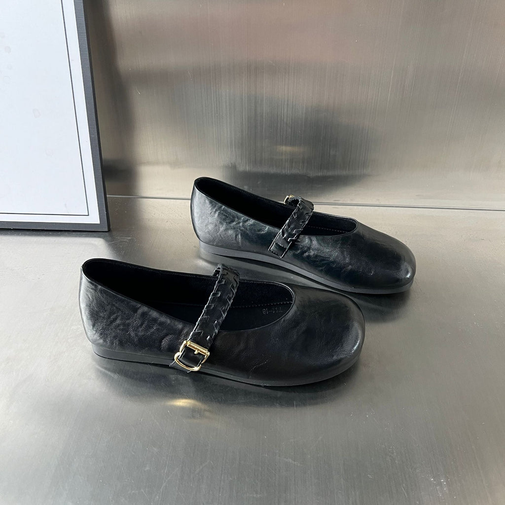 Women's Ballet Flats with Elegant Strap and Comfortable Insole