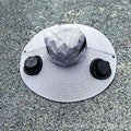 Air-Cooled Sun Hat with Removable USB Fans and Neck Protection