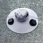 Air-Cooled Sun Hat with Removable USB Fans and Neck Protection