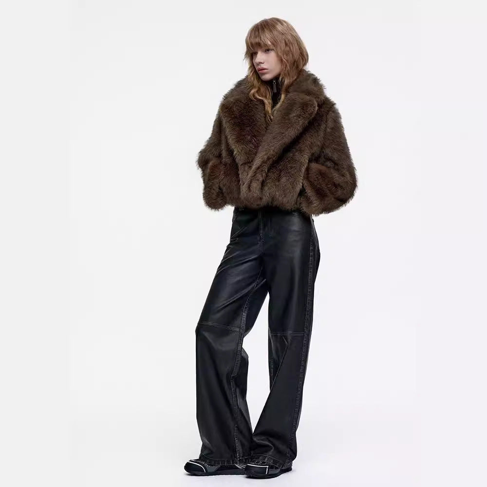 Women's Elegant Faux Fur Jacket