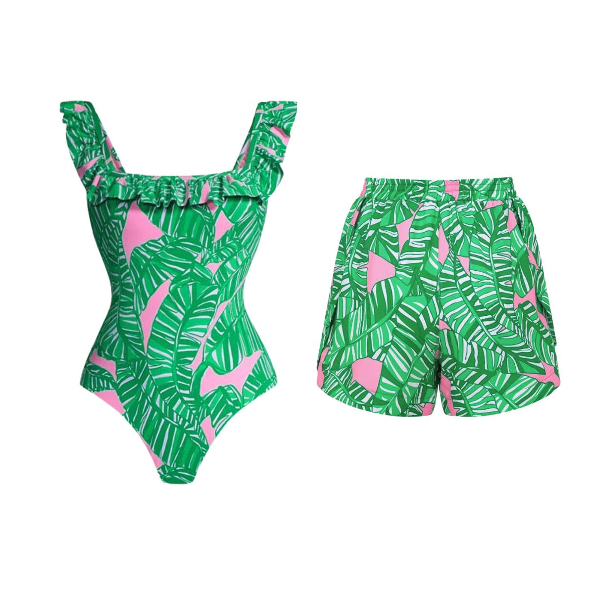 Women's Swimsuit and Maxi Skirt Set