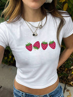 Women's Bear Graphic Crop T-Shirt