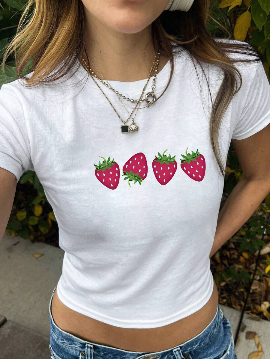 Women's Bear Graphic Crop T-Shirt