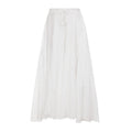 Women's Maxi Skirt with Elastic Waistband and Side Pockets