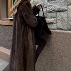Women's Elegant and Fluffy Long Faux Fur Coat
