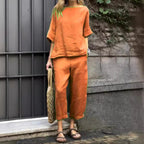 Women's Casual Lounge Set in Breathable Fabric