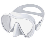 Diving mask with secure fit and innovative anti-fog system