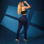 High-Waisted Lace-Up Jeggings