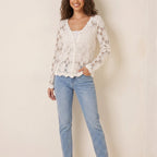 Women's Delicate Crochet Cardigan