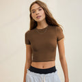 Women's Crop T-Shirt with Figure-Hugging Cut