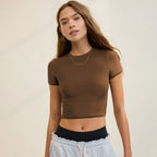 Women's Crop T-Shirt with Figure-Hugging Cut