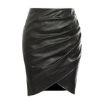 Women's Skirt with Asymmetrical Draping