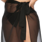 Women's Elegant Beach Cover-Up with Side Knot