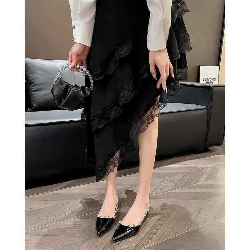 Women's Ballet Flats with Decorative Strap and Comfortable Insole