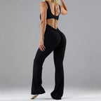 Women's Fitness Jumpsuit with Wide Leg and Elegant Cut