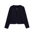 Women's Elegant Cardigan with Decorative Button Details