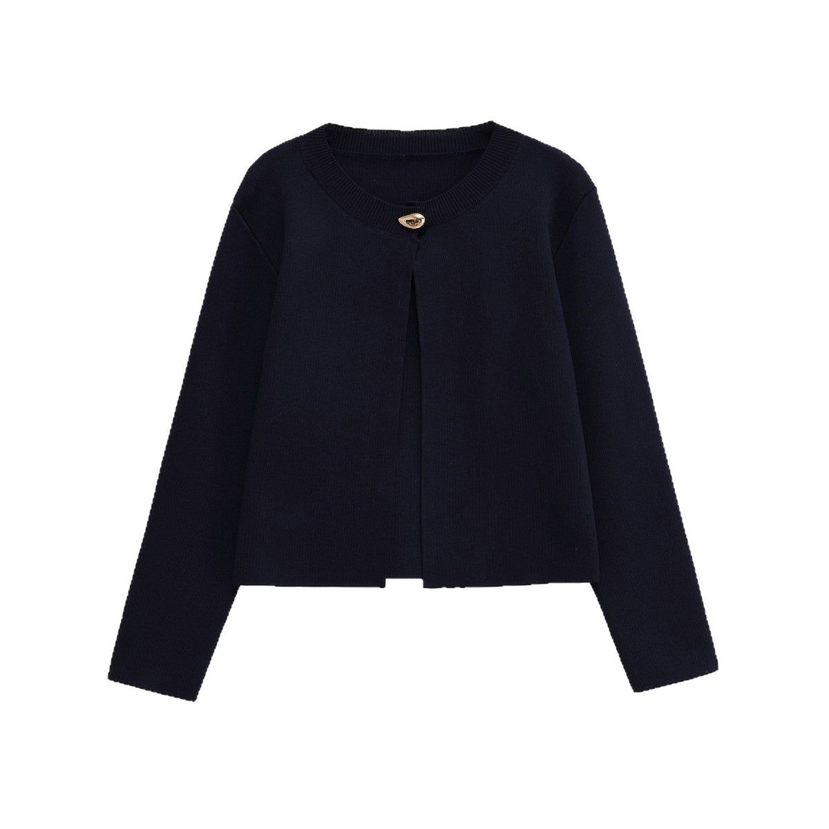 Women's Elegant Cardigan with Decorative Button Details