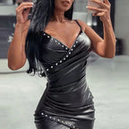 Women's Bodycon Dress with Decorative Button Details
