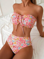 Women's Bandeau Bikini with Elegant Closure
