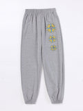 Women's Casual Pants with Colorful Graphic Design