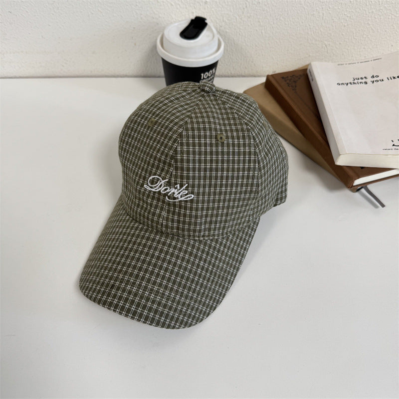 Men's Casual Checkered Baseball Cap