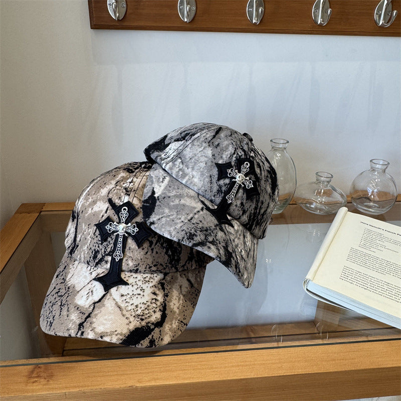 Men's Cross-Embellished Cap