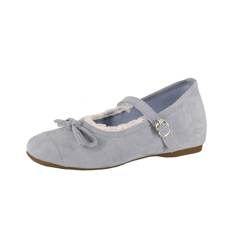 Women's Ballet Flats with Decorative Strap