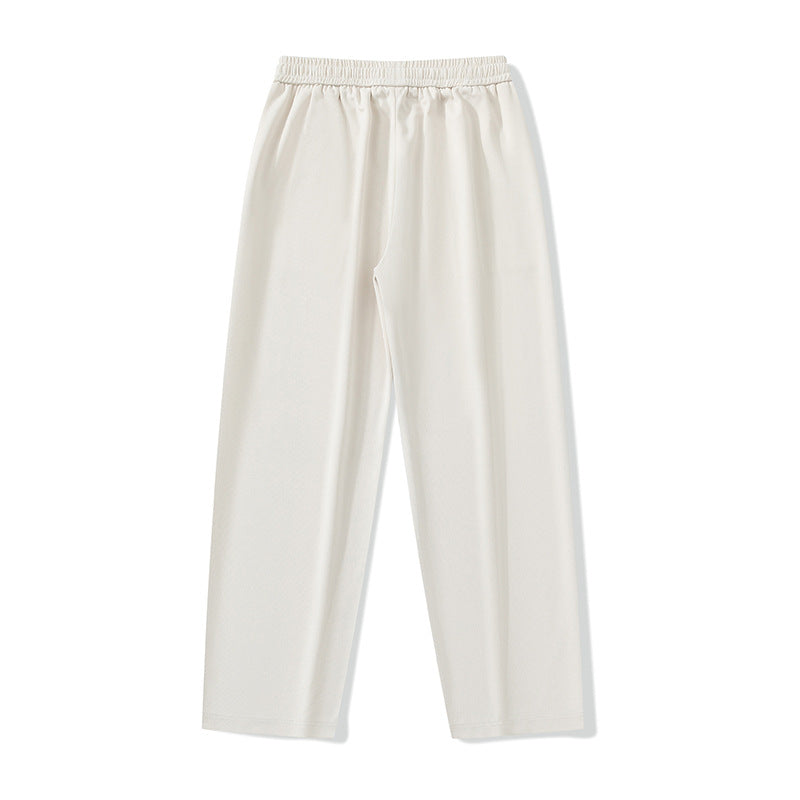 Women's Casual Pants with Elastic Waistband and Practical Side Pockets
