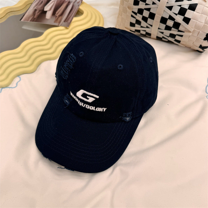 Men's Distressed Casual Baseball Cap