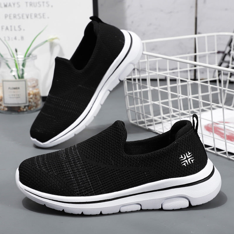 Women's Breathable Slip-On Sneakers with Elastic Upper