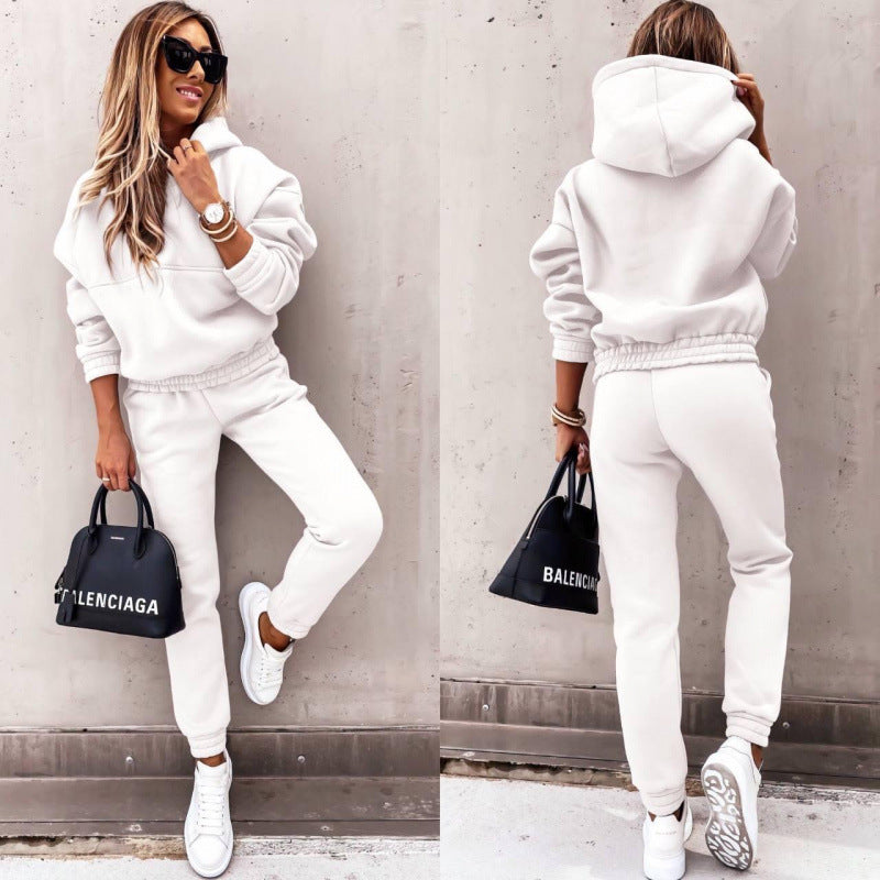 Women's Casual Sweatpants Set with Oversized Sweater