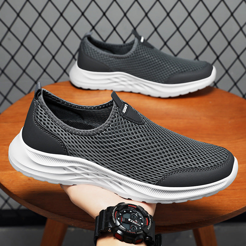 Women's Breathable Slip-On Athletic Shoes with Elastic Structure